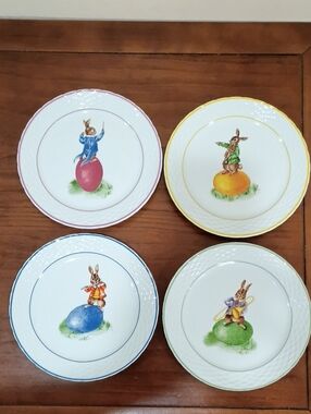 Williams-Sonoma Bunny Band Dessert Plates, Set Of 4